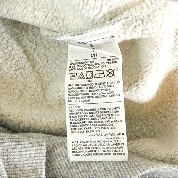 Old Navy Women's Gray "Kind" Bee Embroidered Sweatshirt - Size Small - Picture 5 of 6